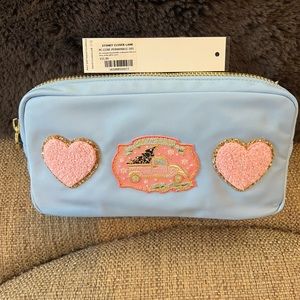COPY - NWT Stoney clover lane periwinkle small pouch with 3 patches sewn on by …